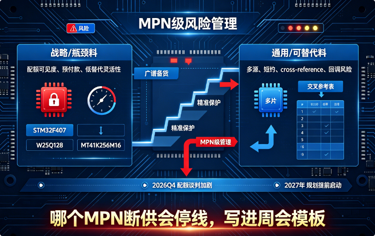 分销体系转向MPN级精准保护，战略料与通用料分策，2027配额规划提前启动